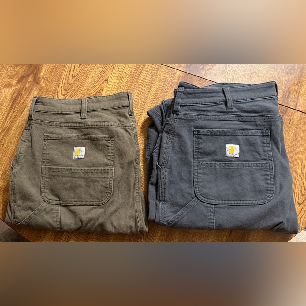 Carhartt Brown and Gray Relaxed Fit Pants